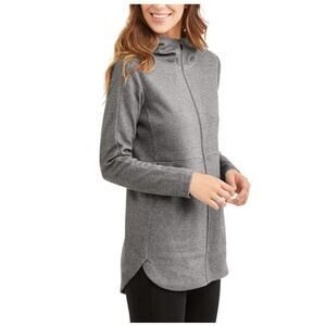 Danskin Women's active double Gray knit full zip hoodie size Medium